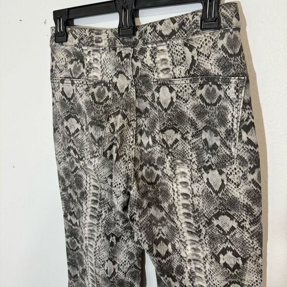 Free People Just Float On High Rise Flare Snake Skin Print Pants - Picture 7 of 7